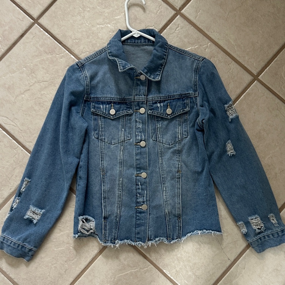 Distressed Denim Jacket